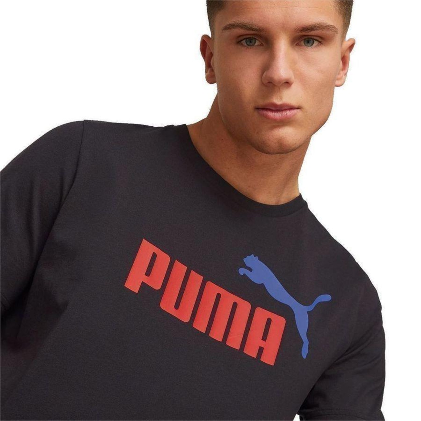 Camiseta Puma Ess+ 2 Logo - Masculina - Foto 3