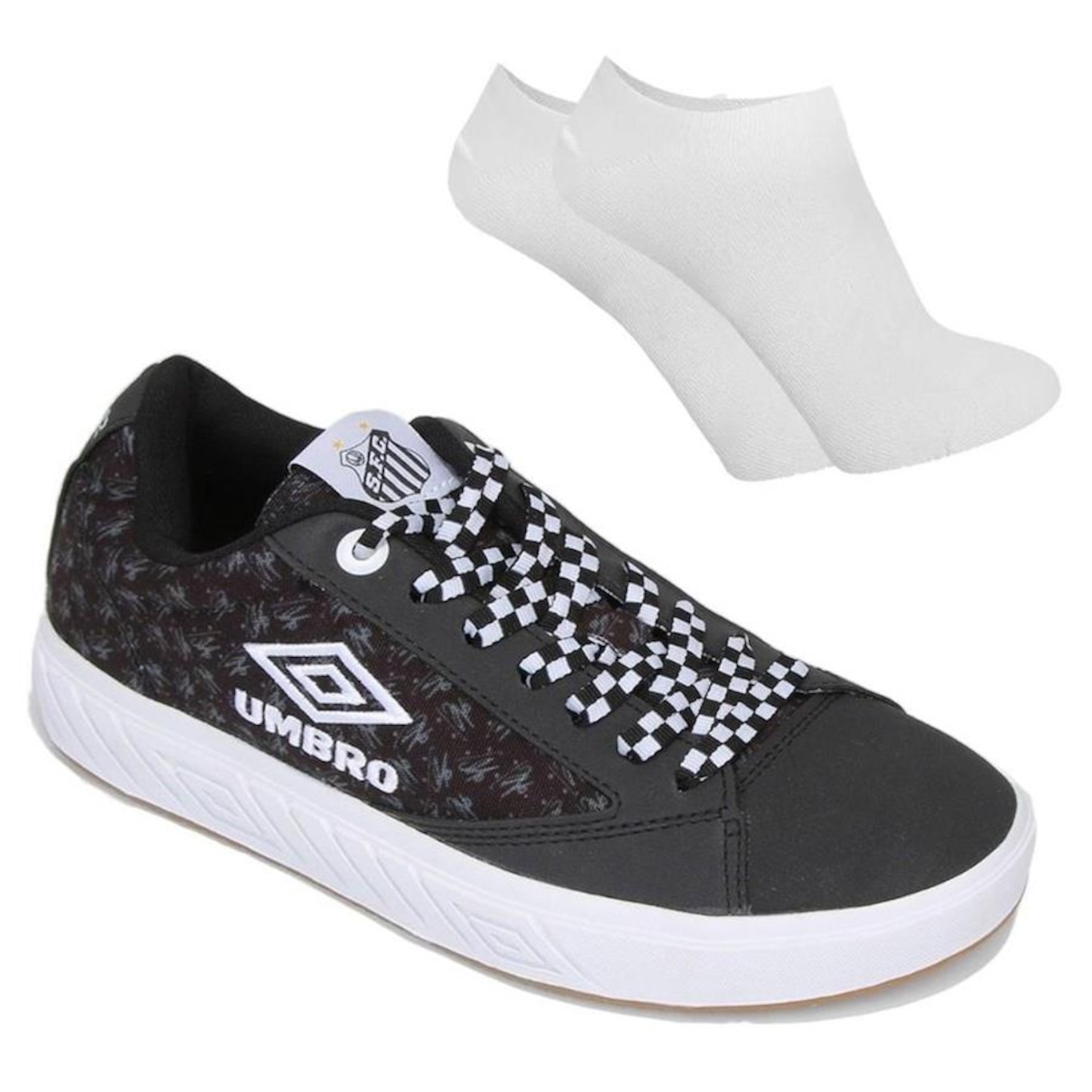 Kit Tênis Umbro Charlie Brown Jr + Meia - Masculino - Foto 1