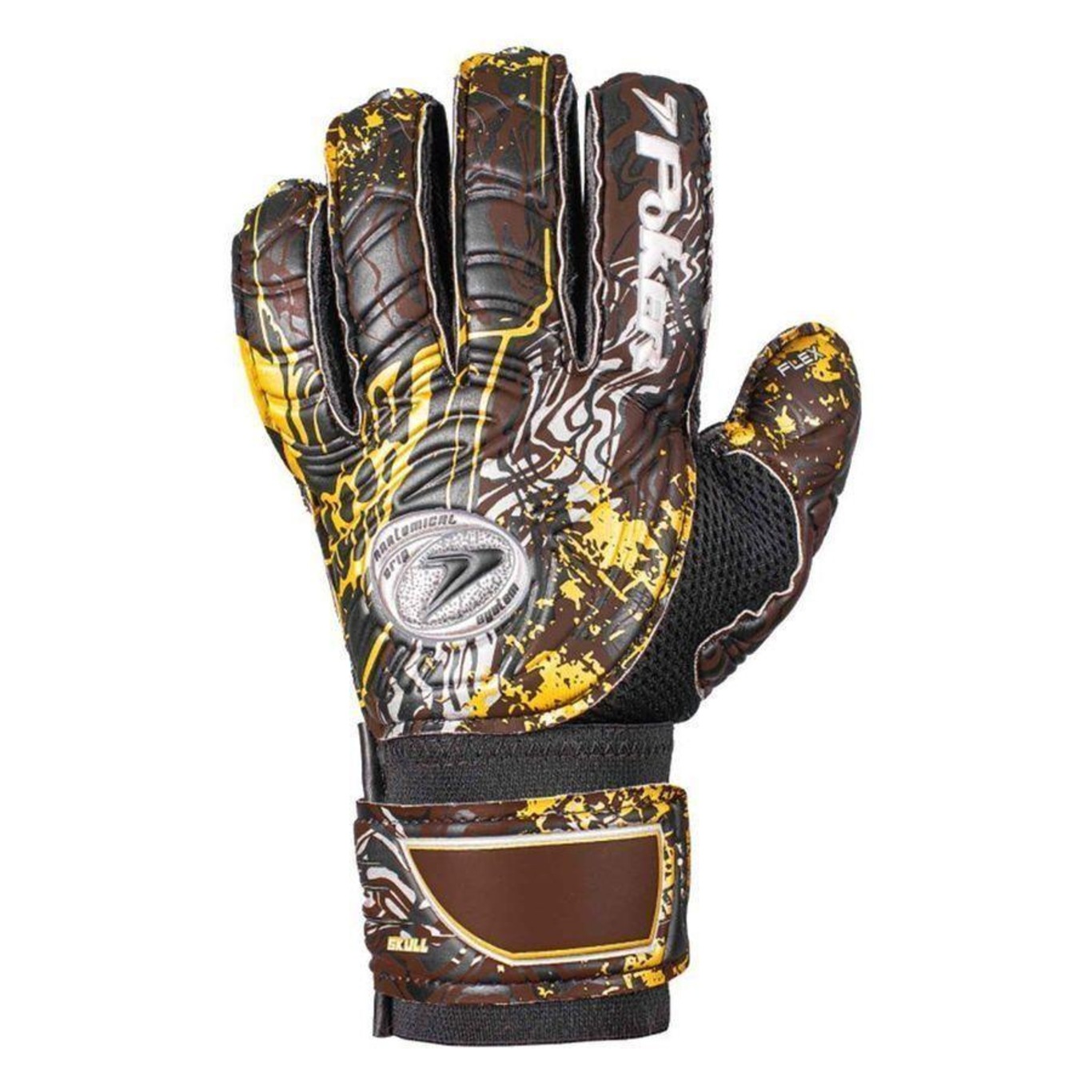 Luvas de Goleiro Poker Semi Pro Skull - Adulto - Foto 5