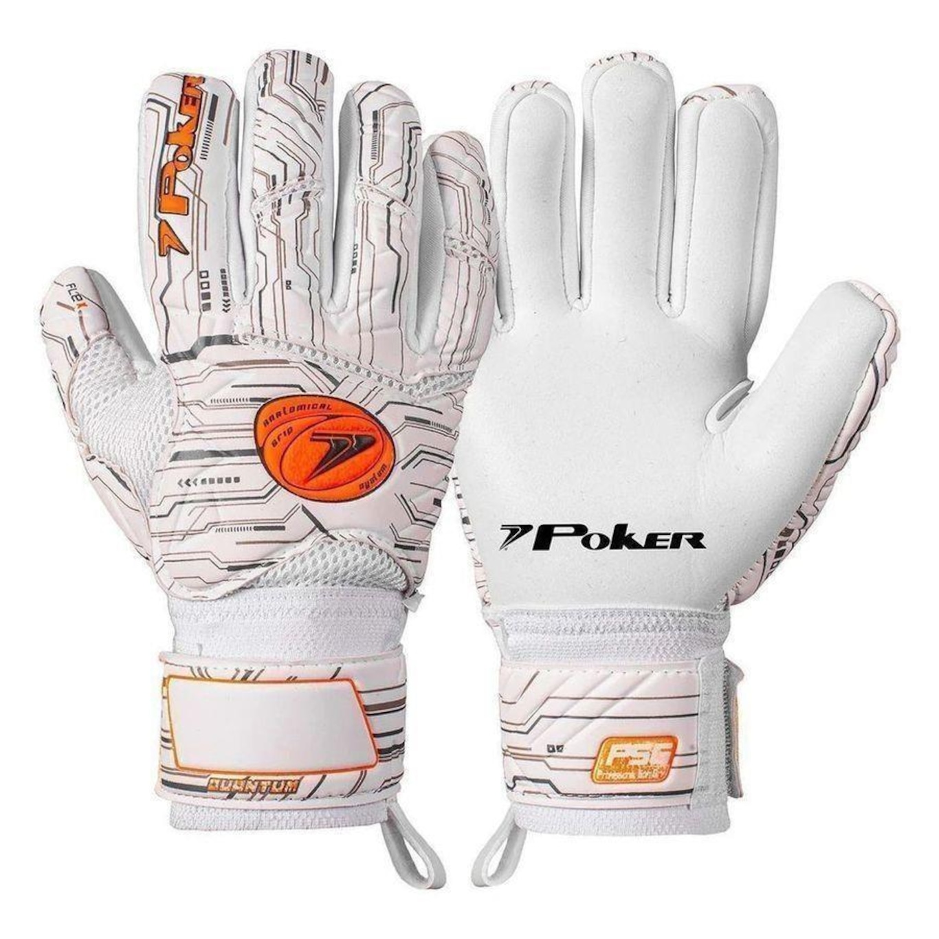 Luvas de Goleiro Poker Profissional Quantum - Adulto - Foto 1