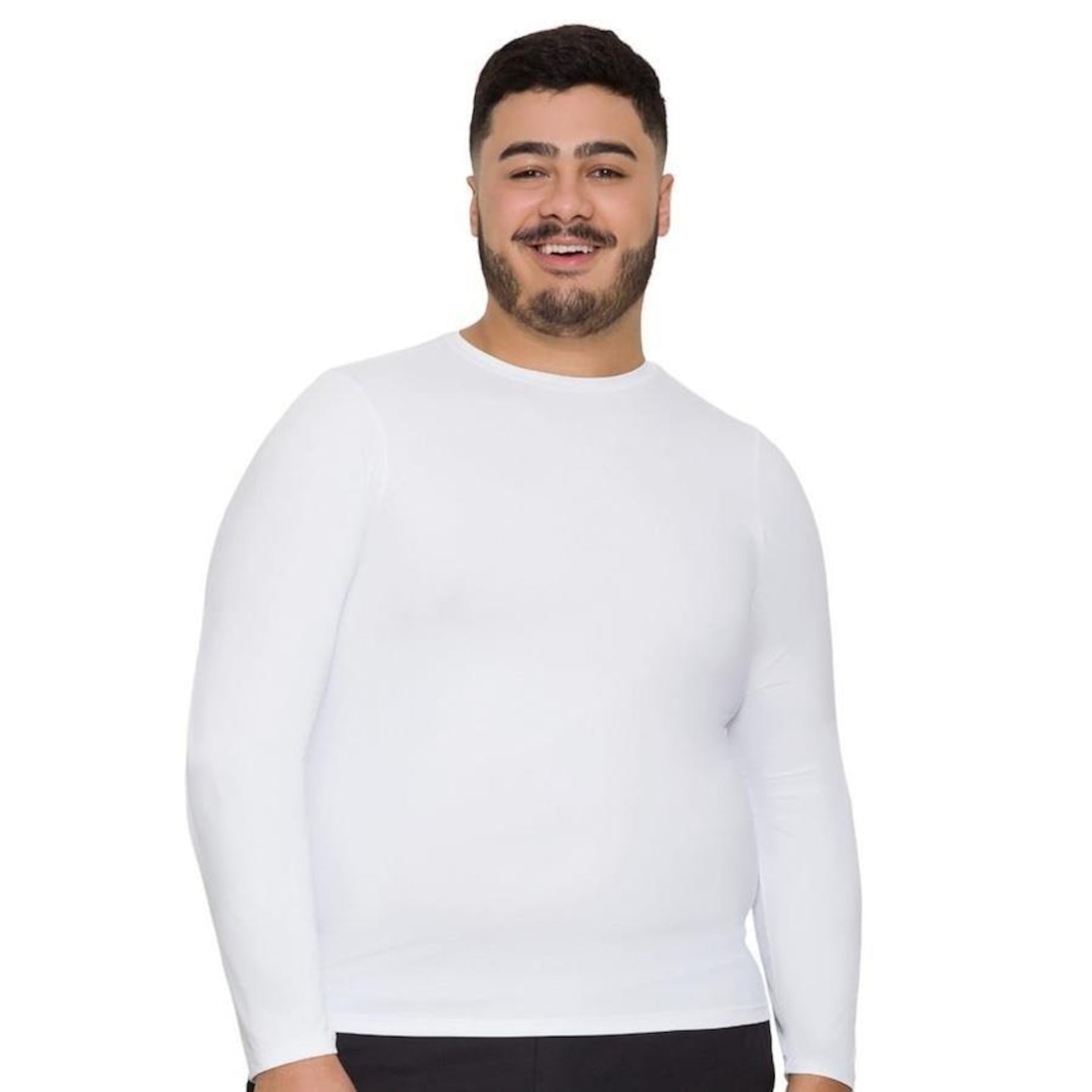 Kit Camisas Térmicas Manga Longa Selene Proteção Uv Plus Size - Masculina - 2 Unidades - Foto 2