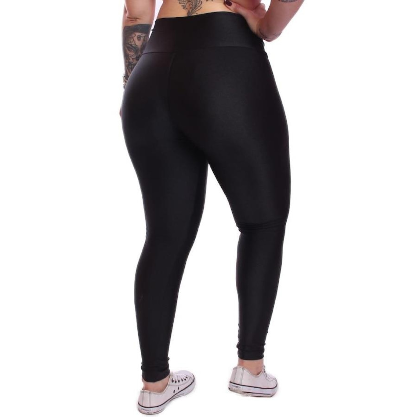 Kit Calças Legging Dellas Fit Trilobal Cirre Proteção Uv Academia Treino - 3 Unidades - Feminina - Foto 2