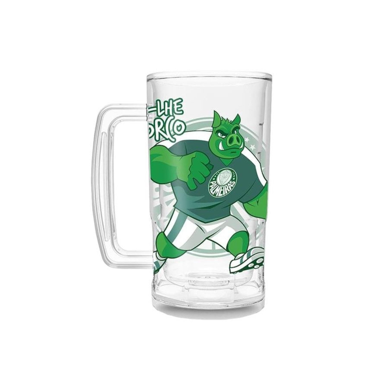 Caneca Helsim Palmeiras Fest Dá-Lhe Porco - 450ml - Foto 2