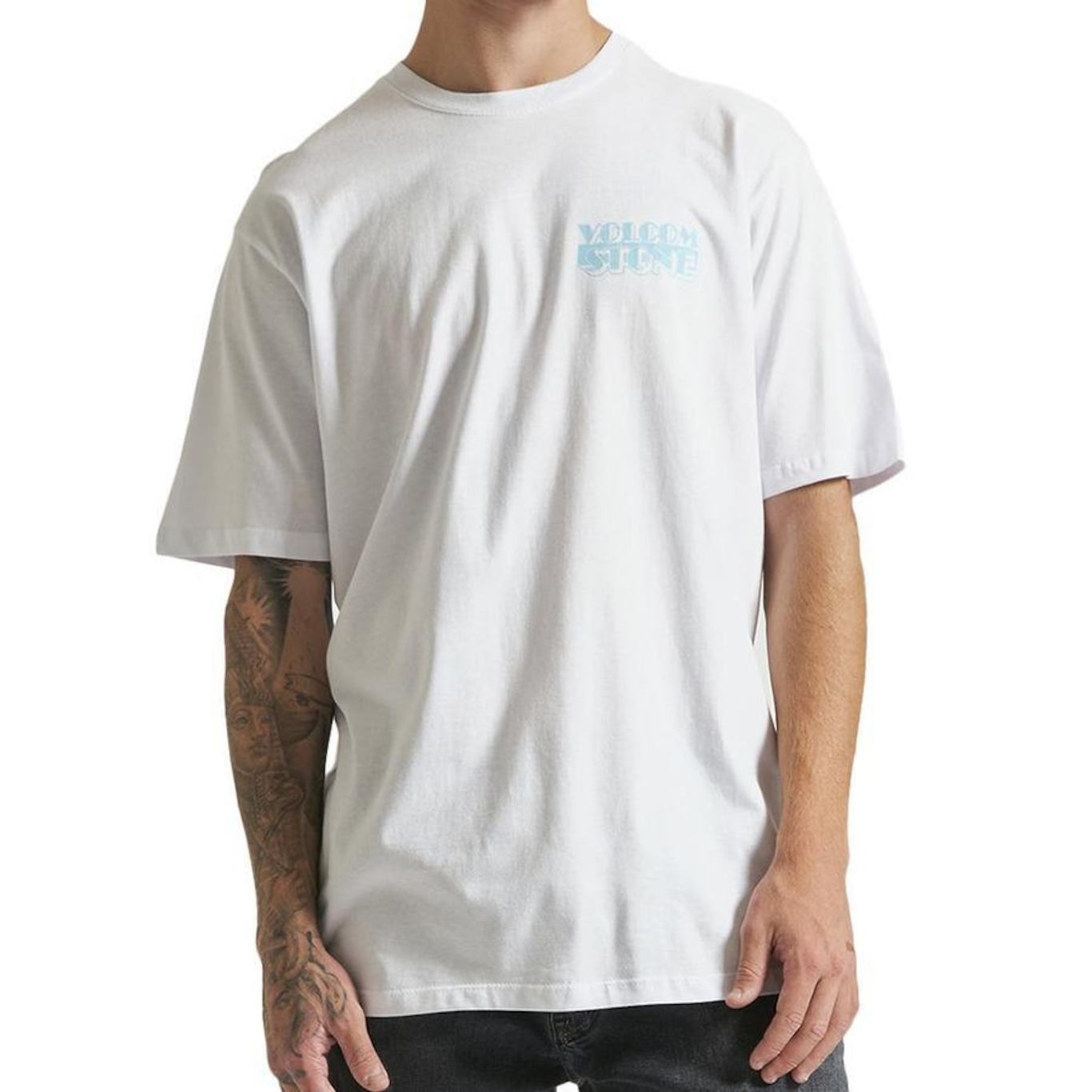 Camiseta Volcom Stript Wt23 - Masculina - Foto 1