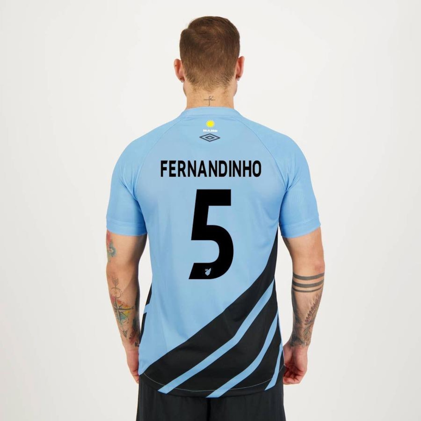 Camisa do Athletico Paranaense II 2023 Fernandinho 5 Umbro - Masculina - Foto 1