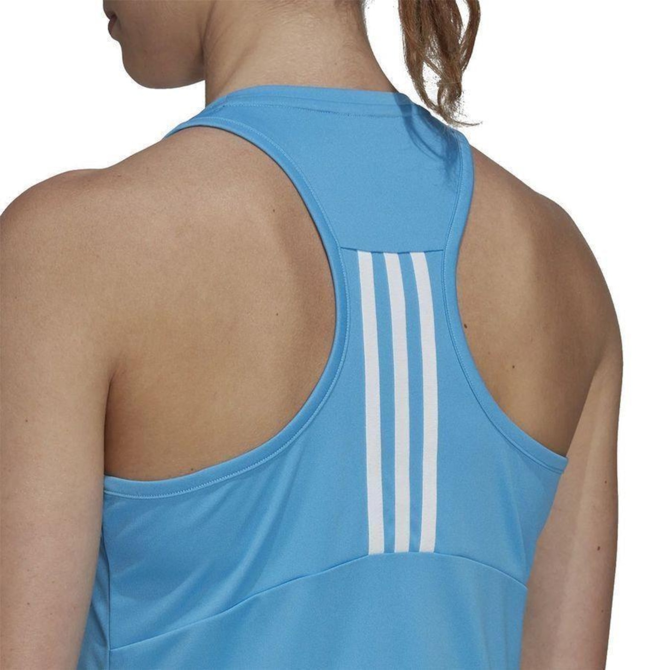 Camiseta Regata adidas Designed 2 Move 3 Stripes - Feminino - Foto 3