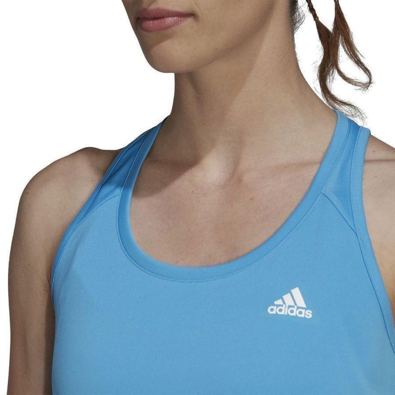 Camiseta Regata adidas Designed 2 Move 3 Stripes - Feminino - Foto 6