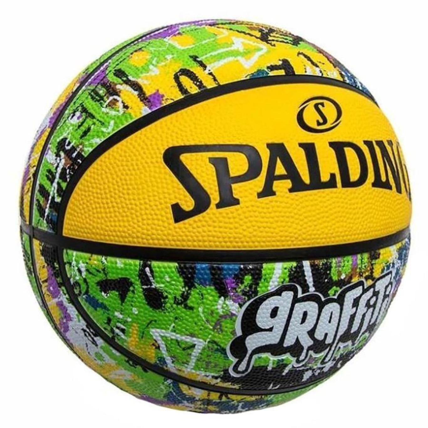 Bola Basquete Spalding Graffiti Borracha Unissex - Foto 1