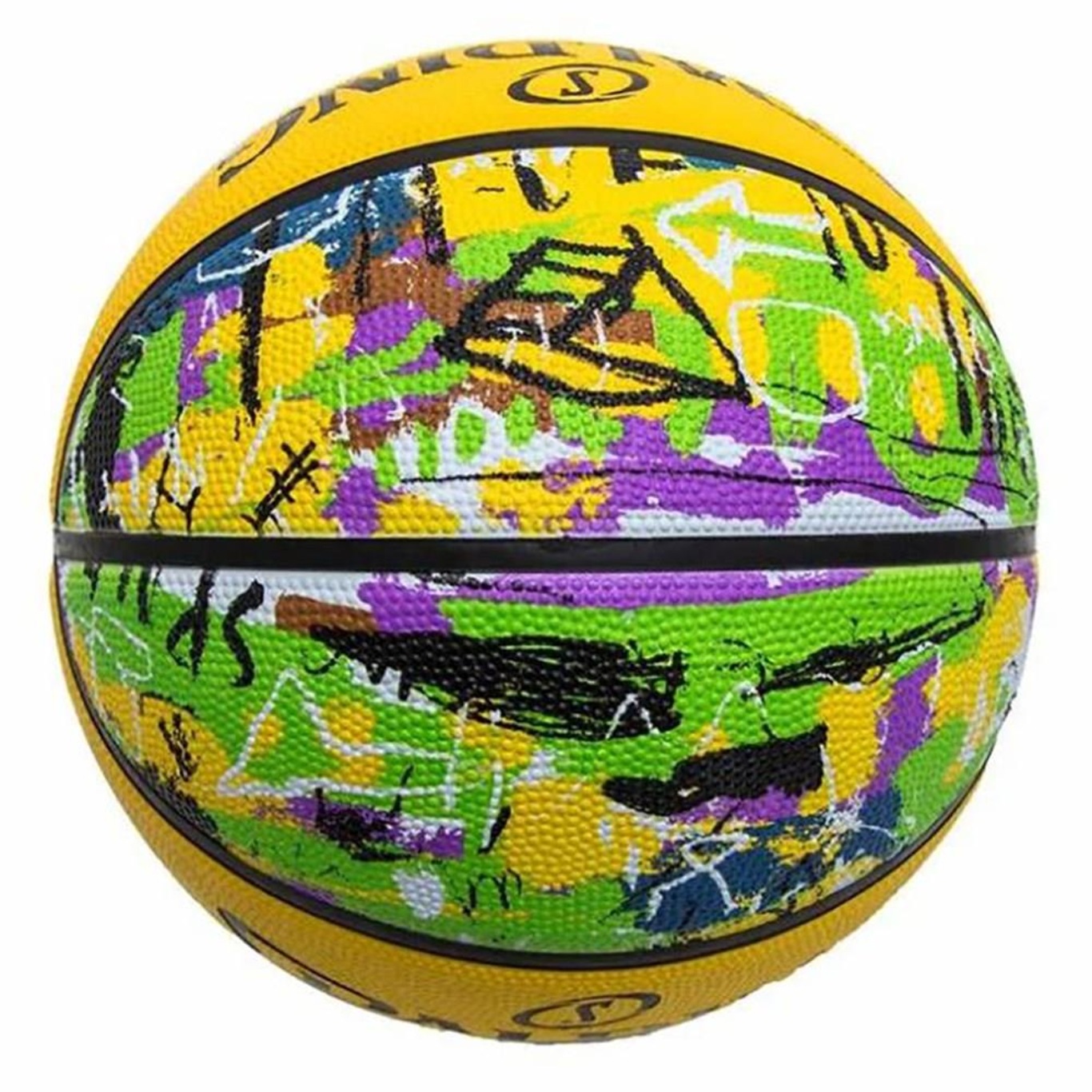 Bola Basquete Spalding Graffiti Borracha Unissex - Foto 5