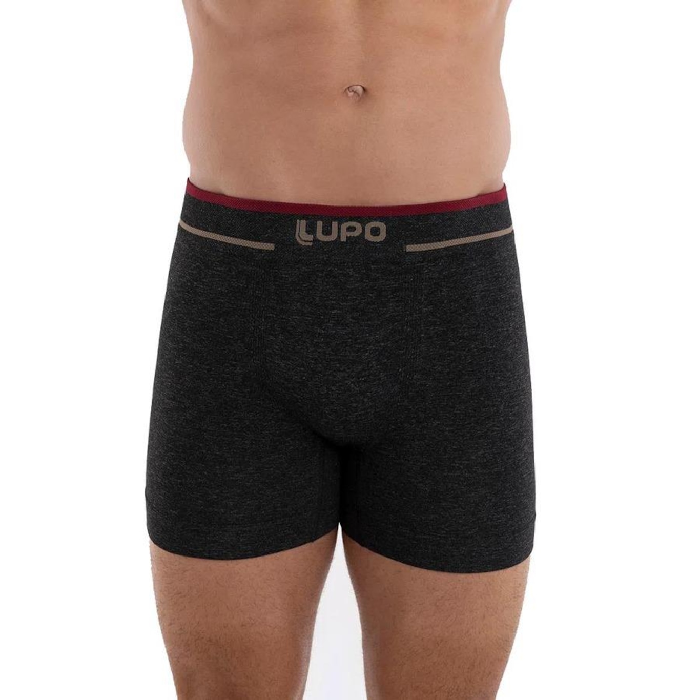 Cueca Boxer Lupo sem Costura - Masculina - Foto 1