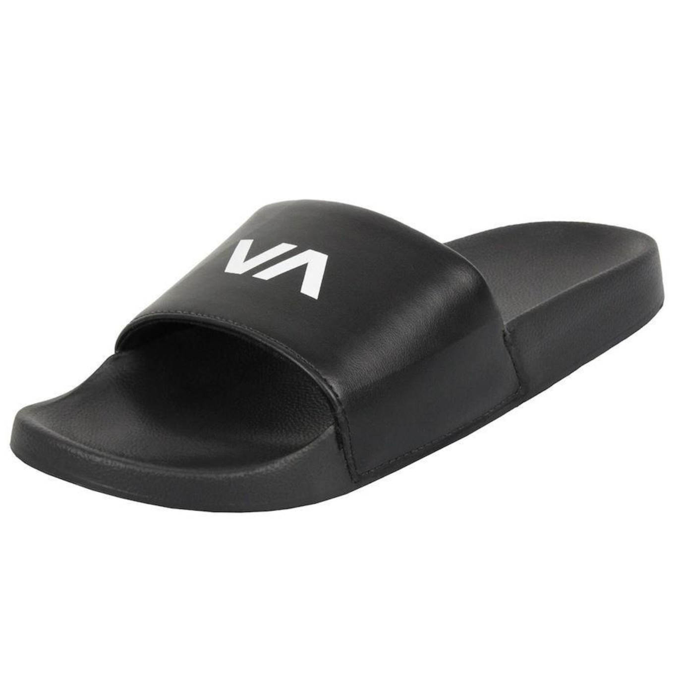 Chinelo Rvca Slide Black - Masculino - Foto 1