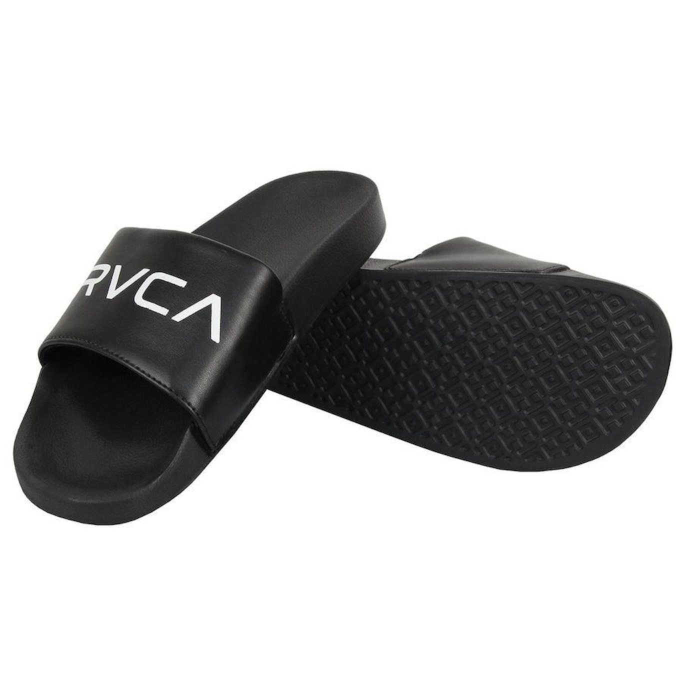 Chinelo Rvca Slide Black - Masculino - Foto 2