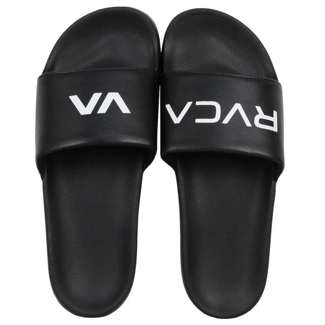 Chinelo Rvca Slide Black - Masculino - Foto 4