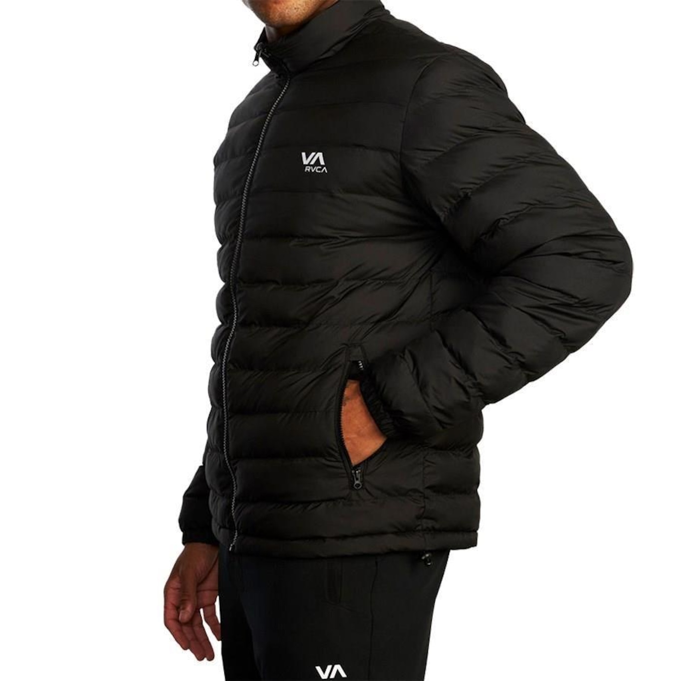 Jaqueta com Capuz Rvca Packable Puffa - Masculina - Foto 2