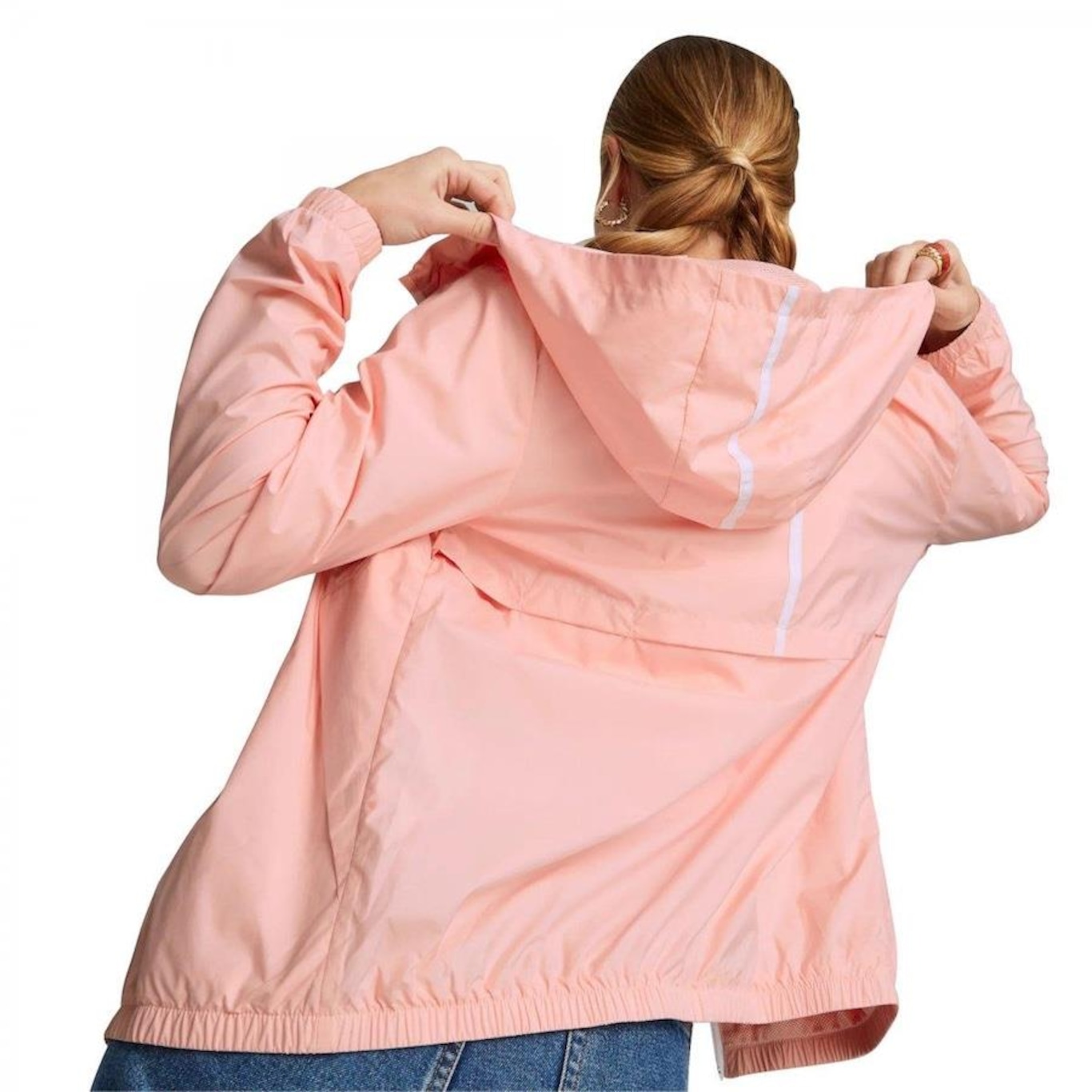 Jaqueta com Capuz Puma F Solid Windbreaker - Feminina - Foto 2