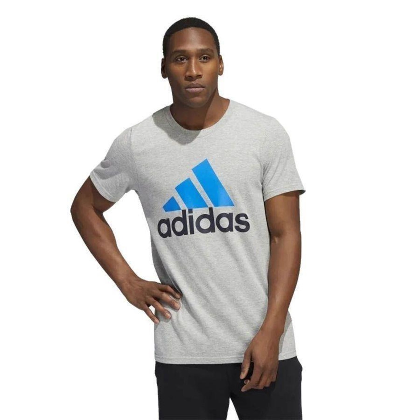 Camiseta adidas Basic Badge Of Sport - Masculina - Foto 4