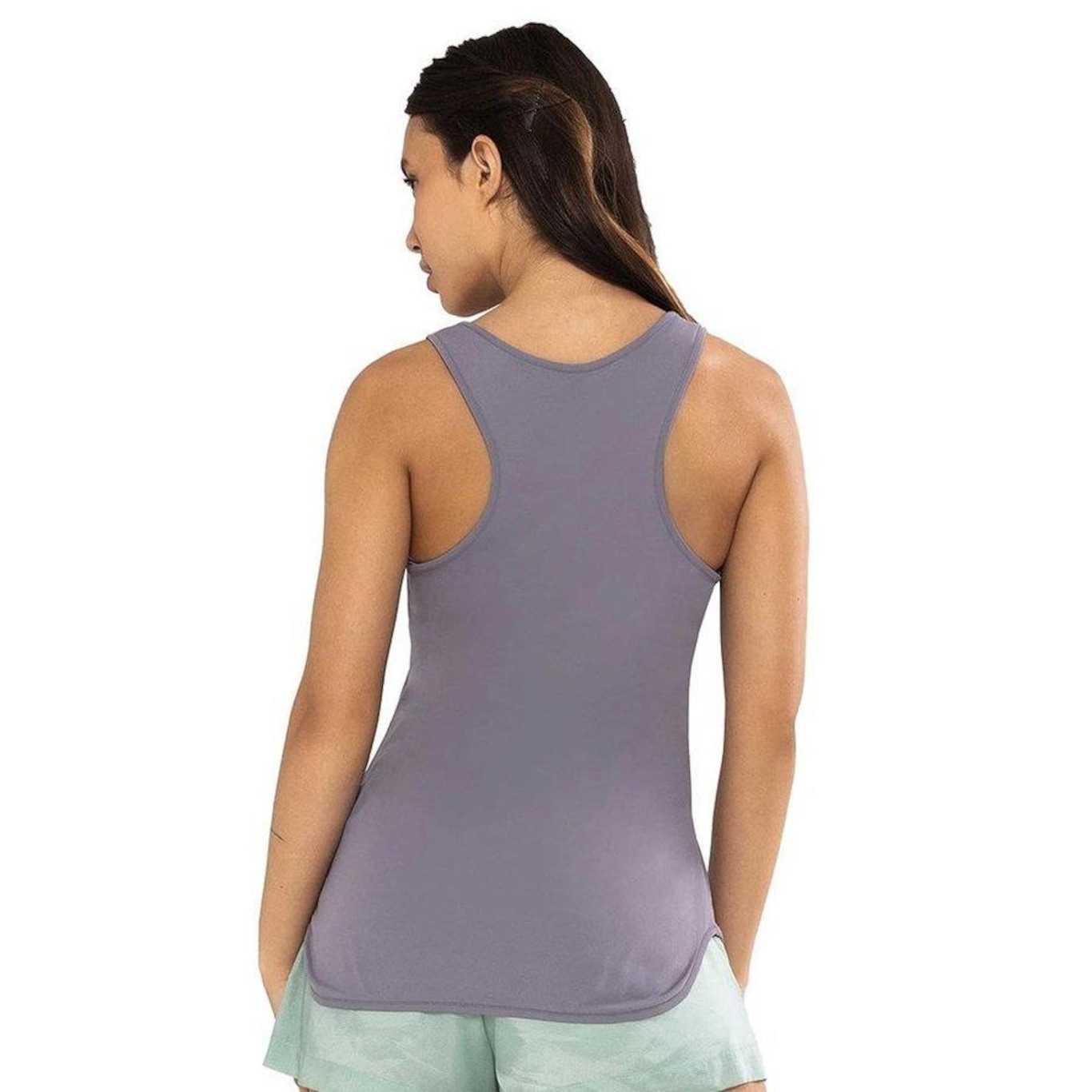 Camiseta Regata Alto Giro Skin Fit Inspiracional - Feminina - Foto 2