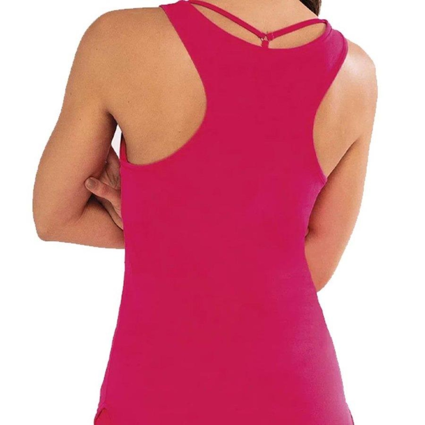 Camiseta Regata Alto Giro Skin Fit Inspiracional - Feminina - Foto 4