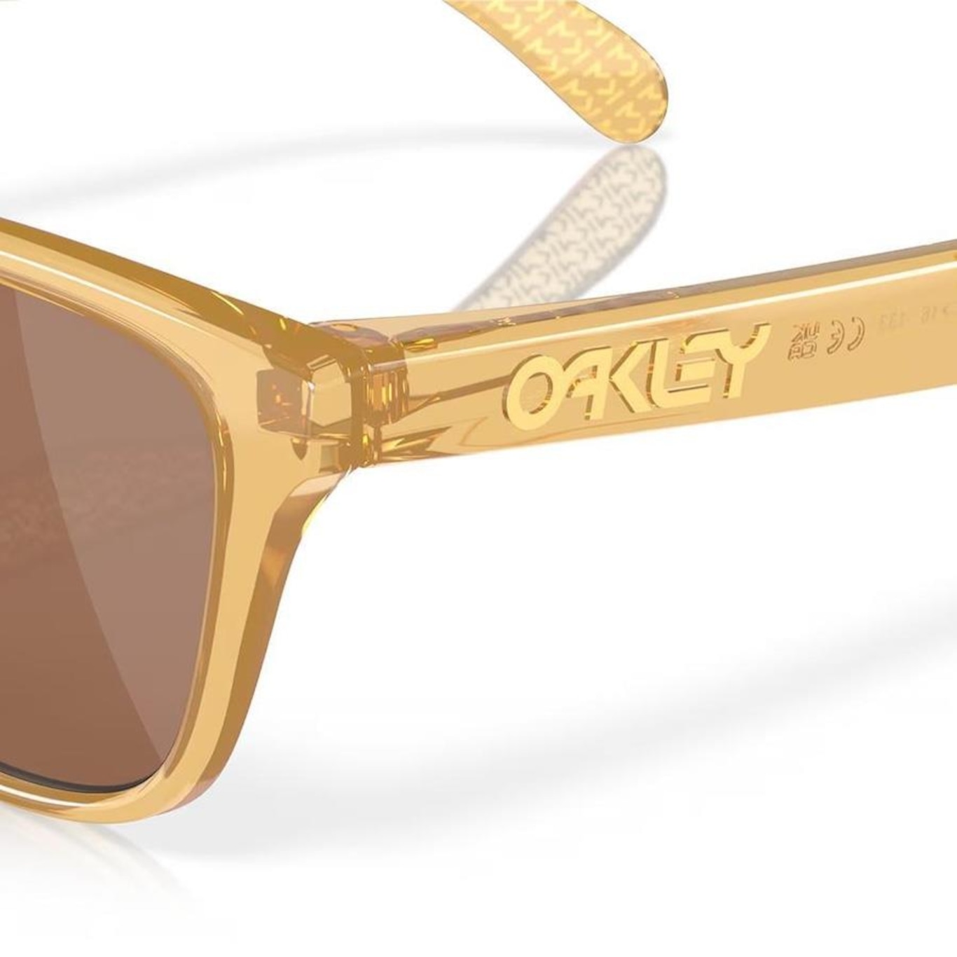 Óculos de Sol Unissex Oakley Frogskins Xs Kylian Mbappé Light Curry - Foto 4