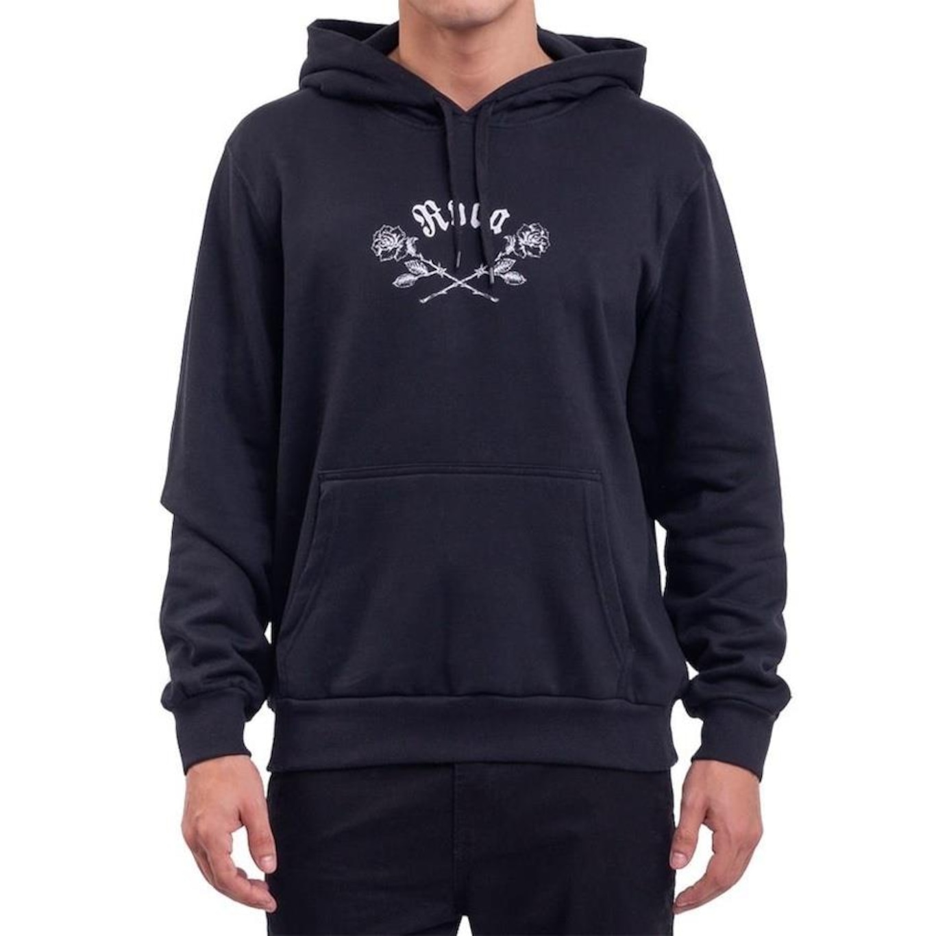 Blusão de Moletom com Capuz RVCA Opposite Skulls - Masculino - Foto 1