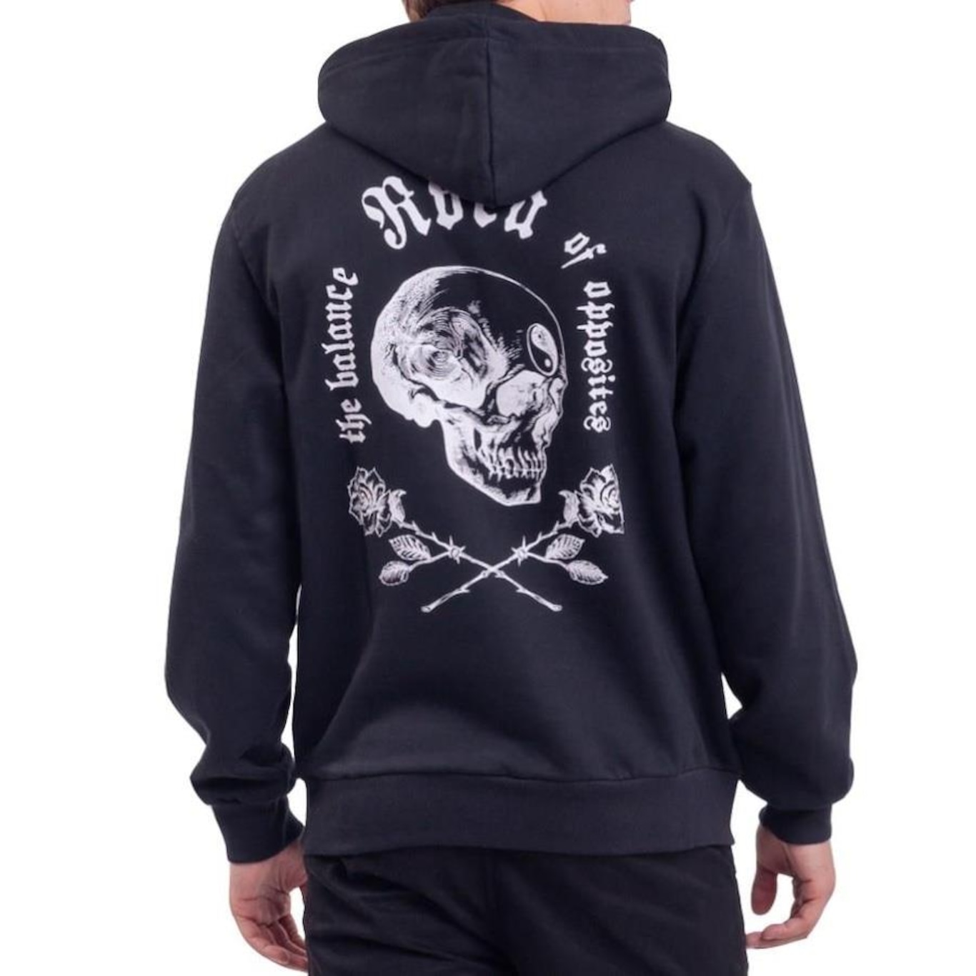 Blusão de Moletom com Capuz RVCA Opposite Skulls - Masculino - Foto 2