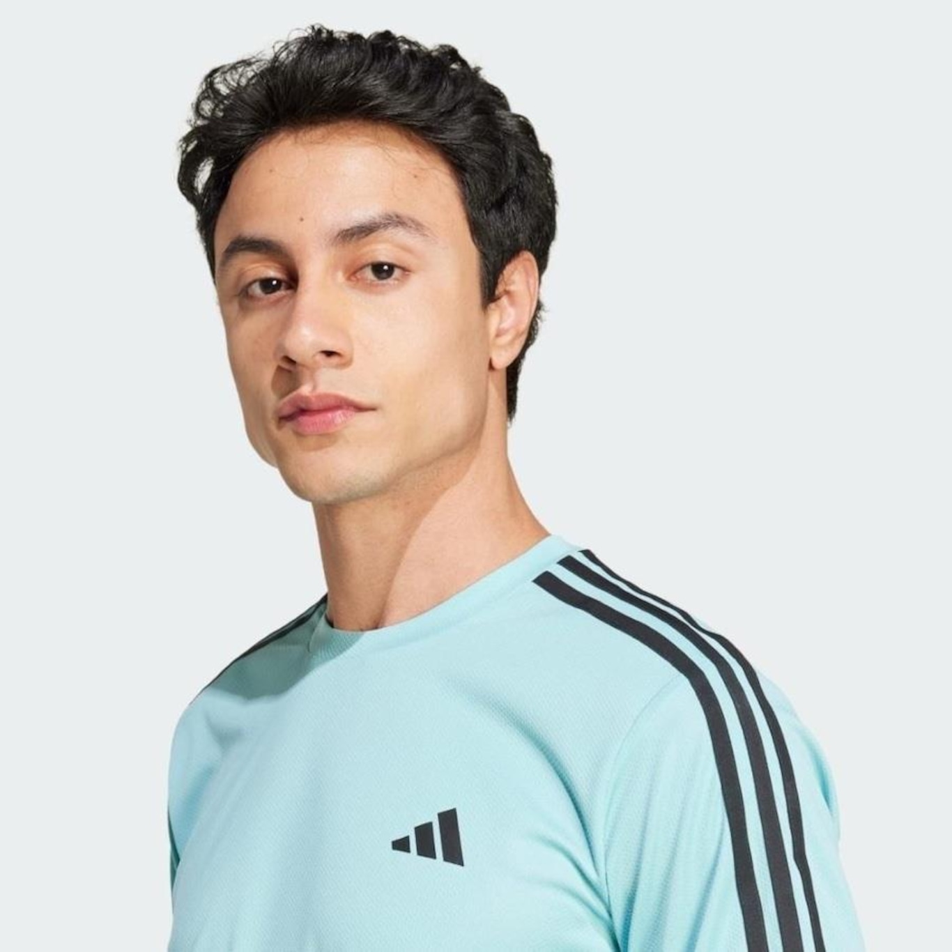 Camiseta adidas Essentials 3 Listras - Masculina - Foto 4