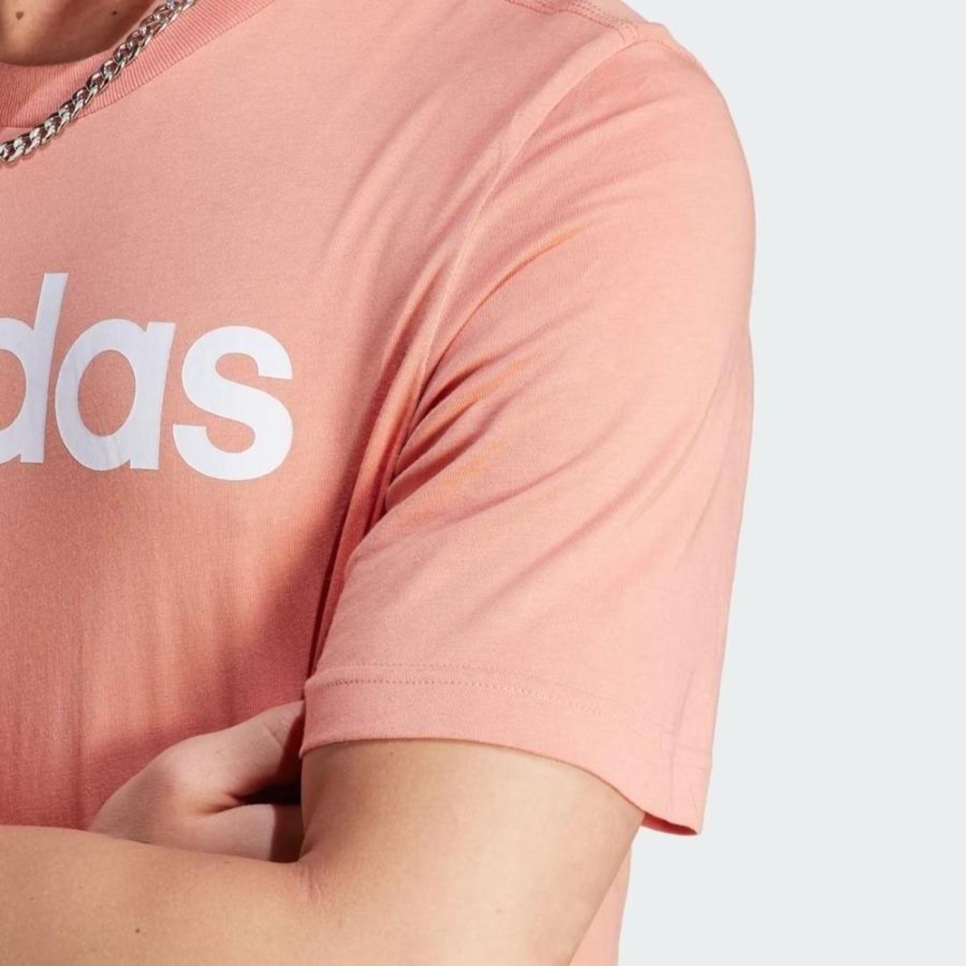 Camiseta adidas Logo Linear - Masculina - Foto 6