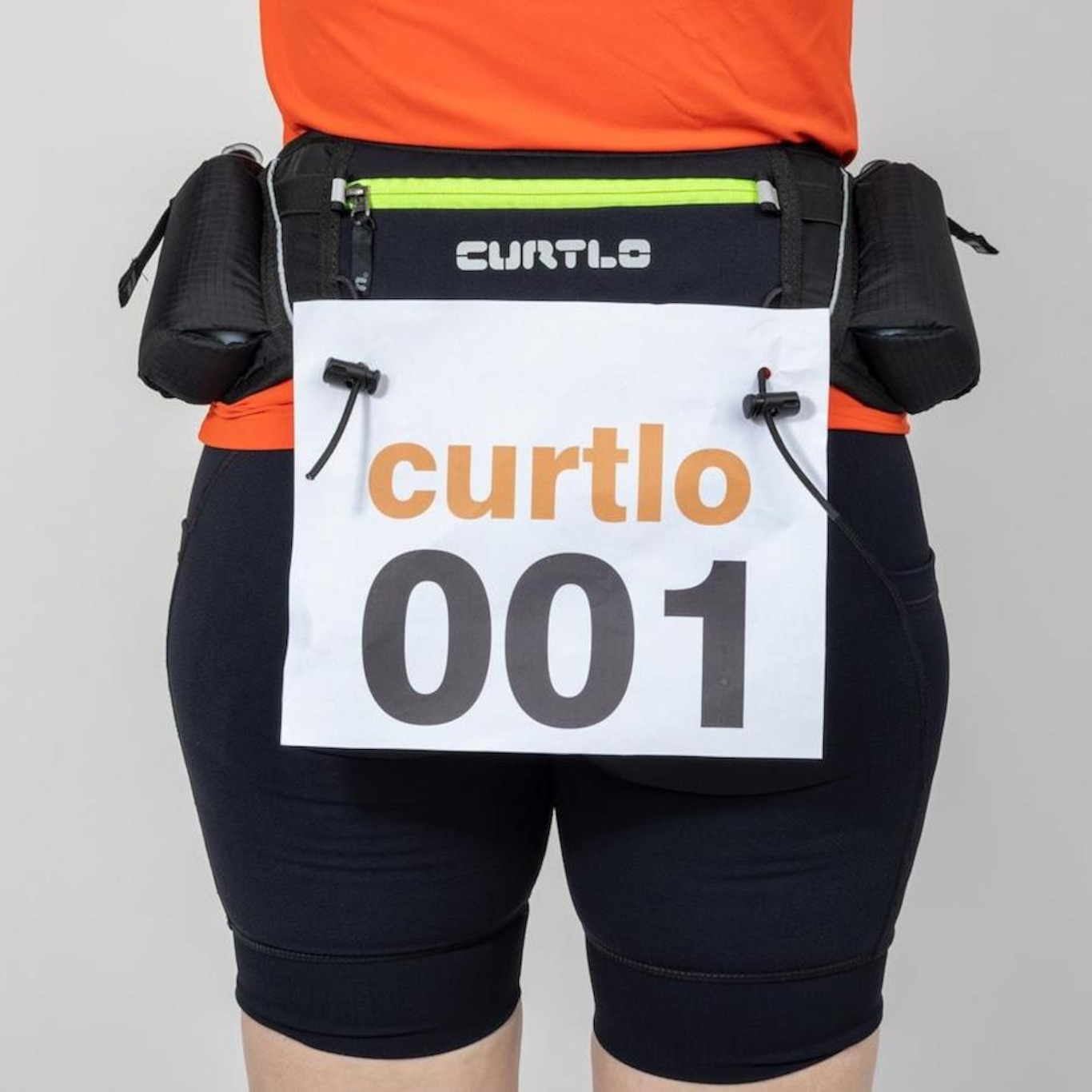 Pochete Curtlo X-Fast Belt com 2 Squeezes Unissex Preto Corrida Caminhada Treinos Ajustável - Foto 5