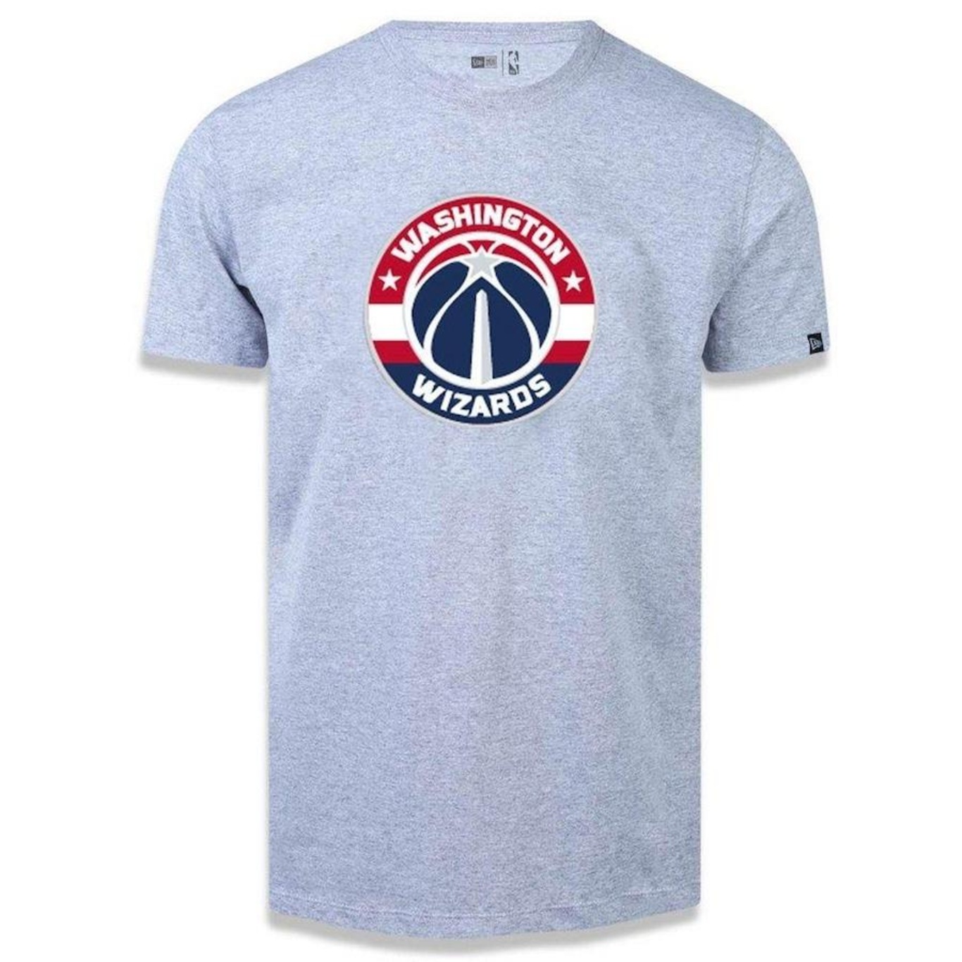 Camiseta New Era Washington Wizards Basic Logo Nba - Masculina - Foto 1