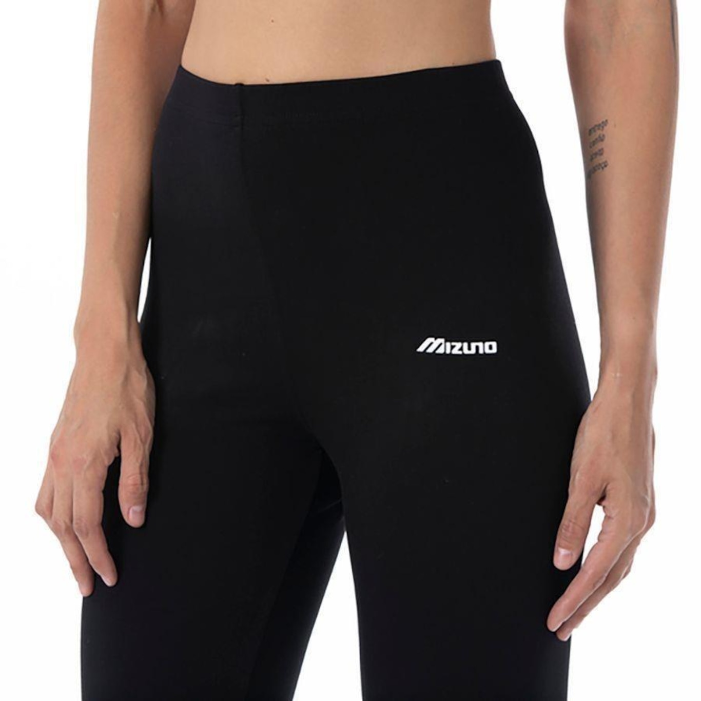 Calça Legging Mizuno Big Logo - Feminina - Foto 2