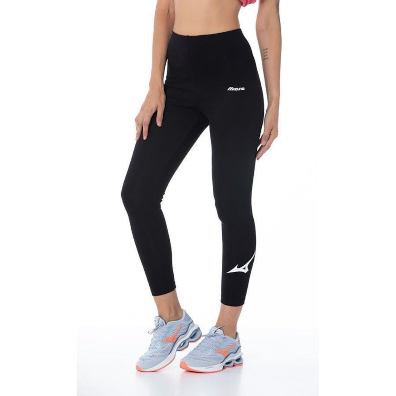 Calça Legging Mizuno Big Logo - Feminina - Foto 3