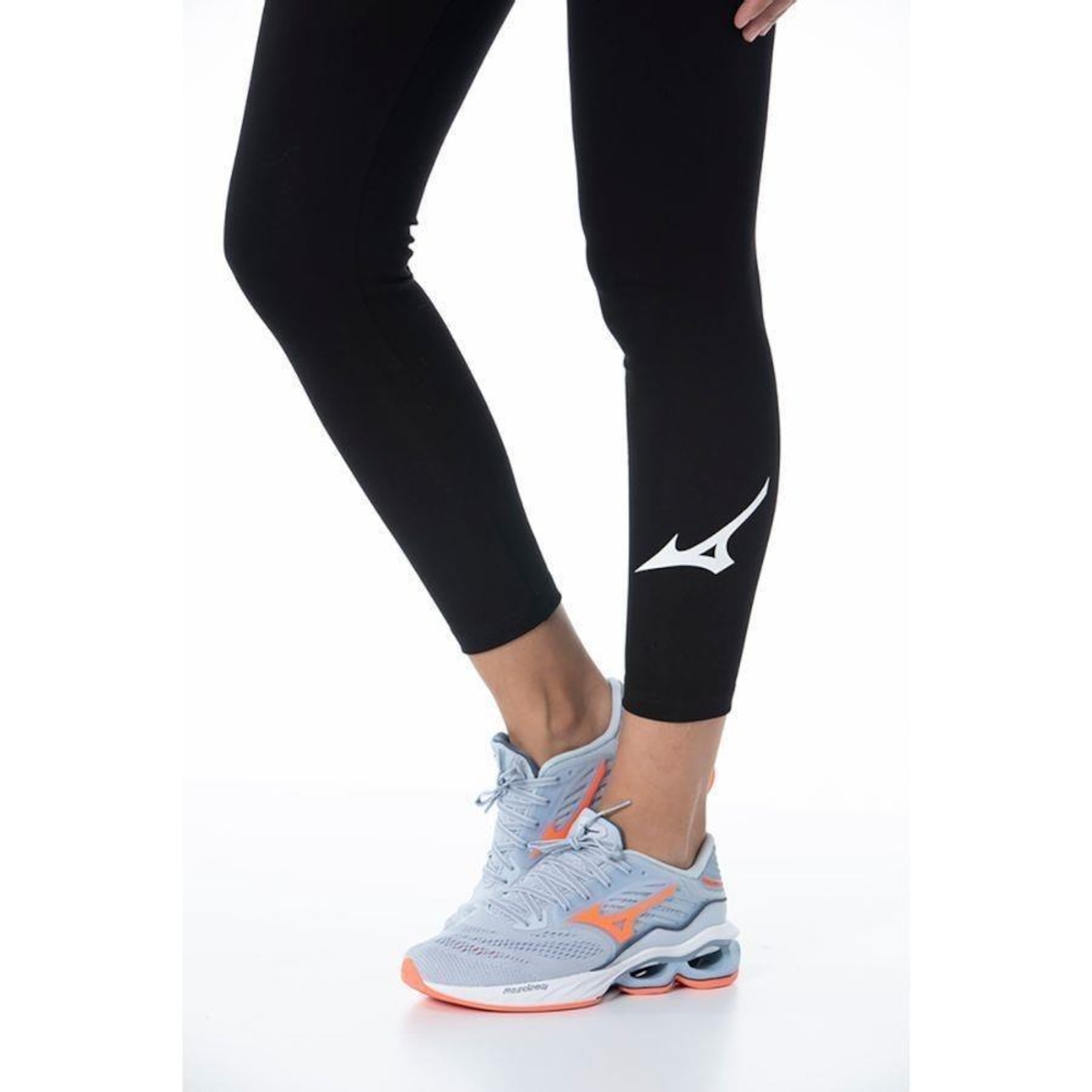 Calça Legging Mizuno Big Logo - Feminina - Foto 5