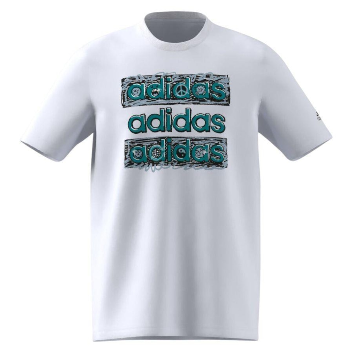 Camiseta adidas Dream Doodle - Masculina - Foto 1