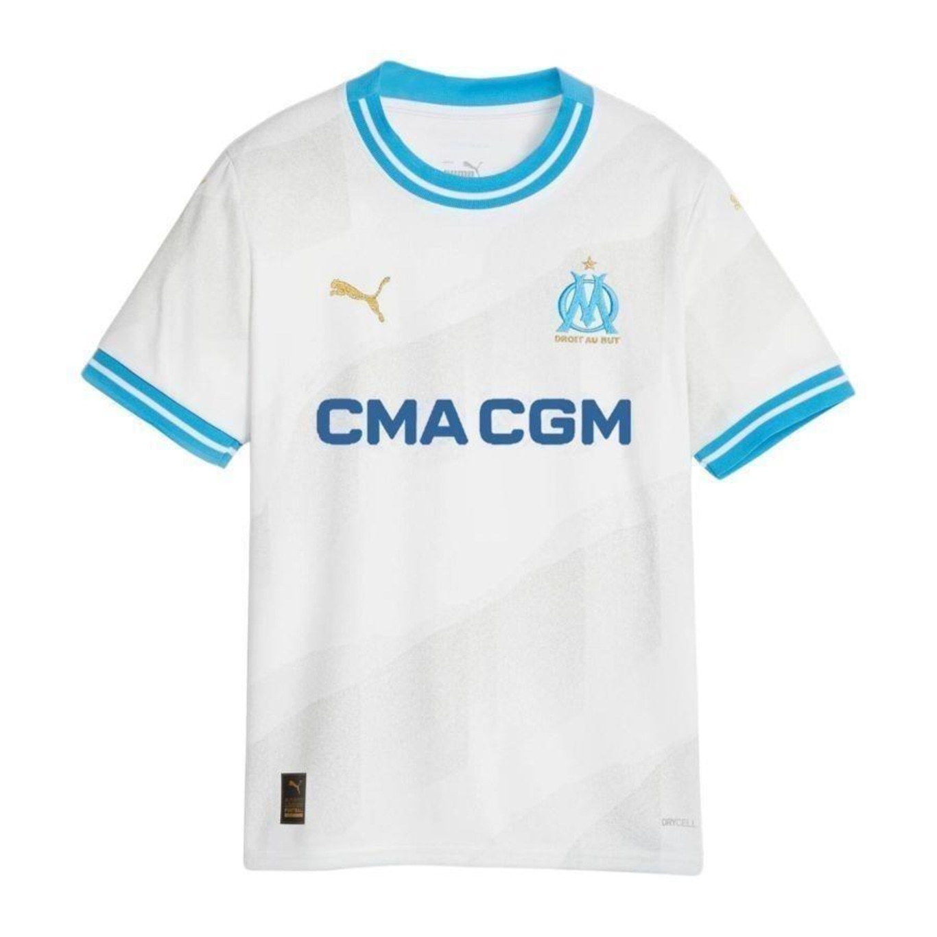 Camisa Olympique de Marseille Home 23/24 Puma - Infantil - Foto 4