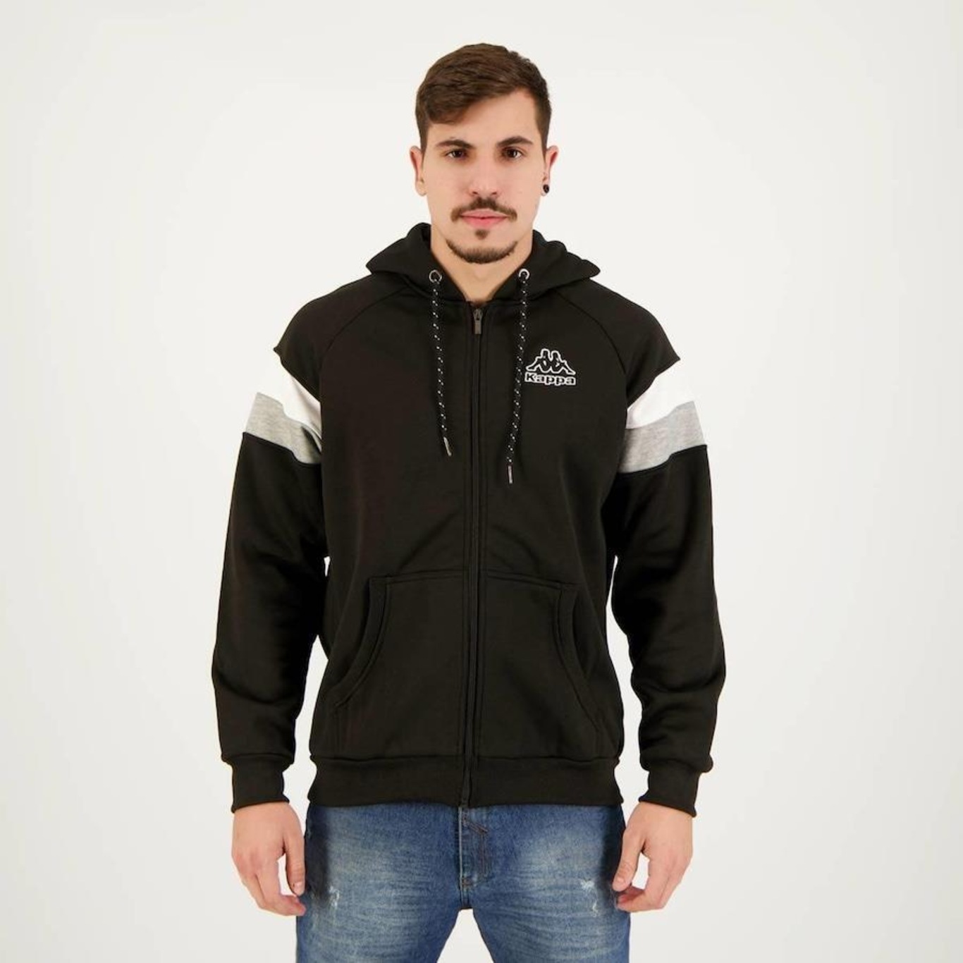 Jaqueta Kappa Logo Sport Fleece Jack - Masculina em Promoção