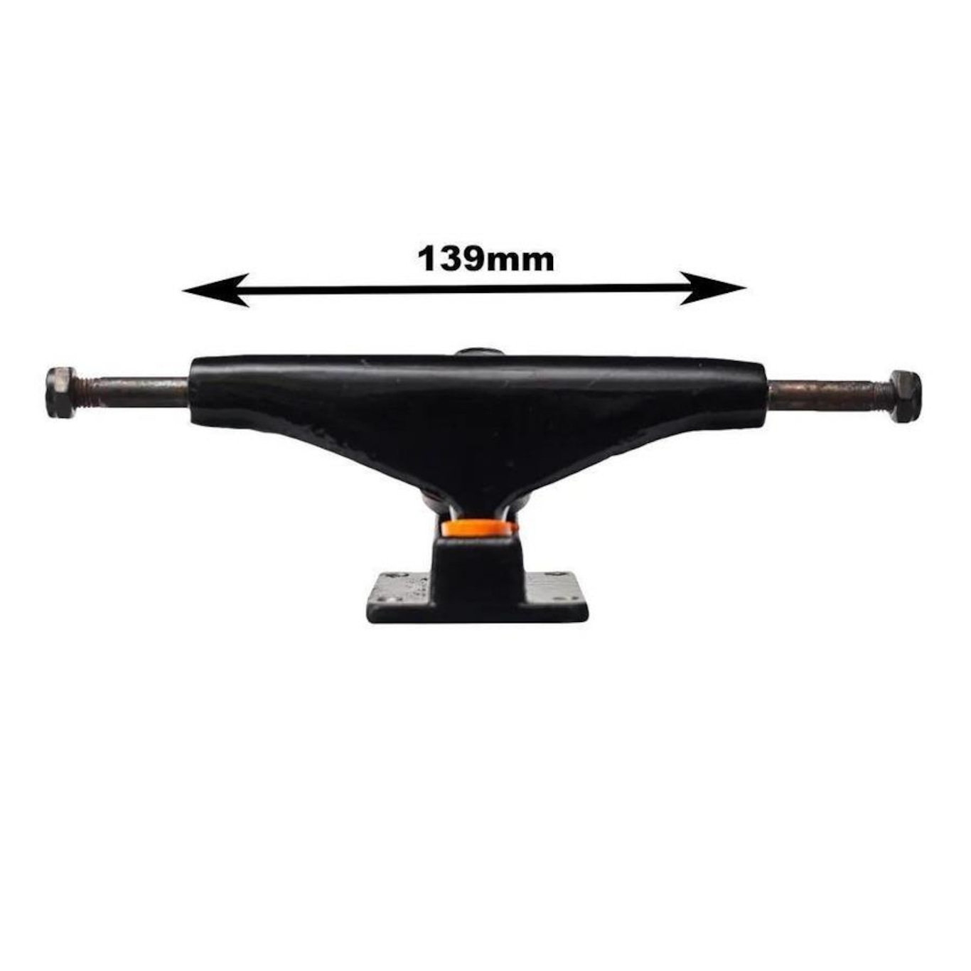 Truck para Skate 139Mm + Pads Anti Vibração Black Sheep e Parafuso de Base - Foto 3