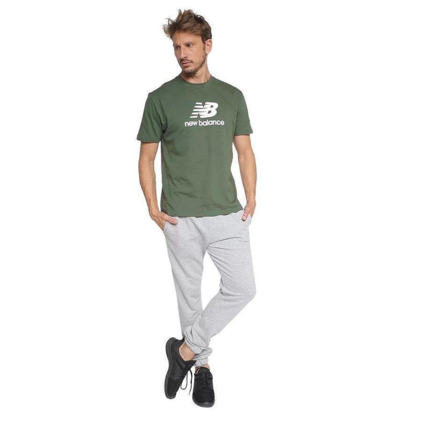 Camiseta New Balance Essentials - Masculina - Foto 1