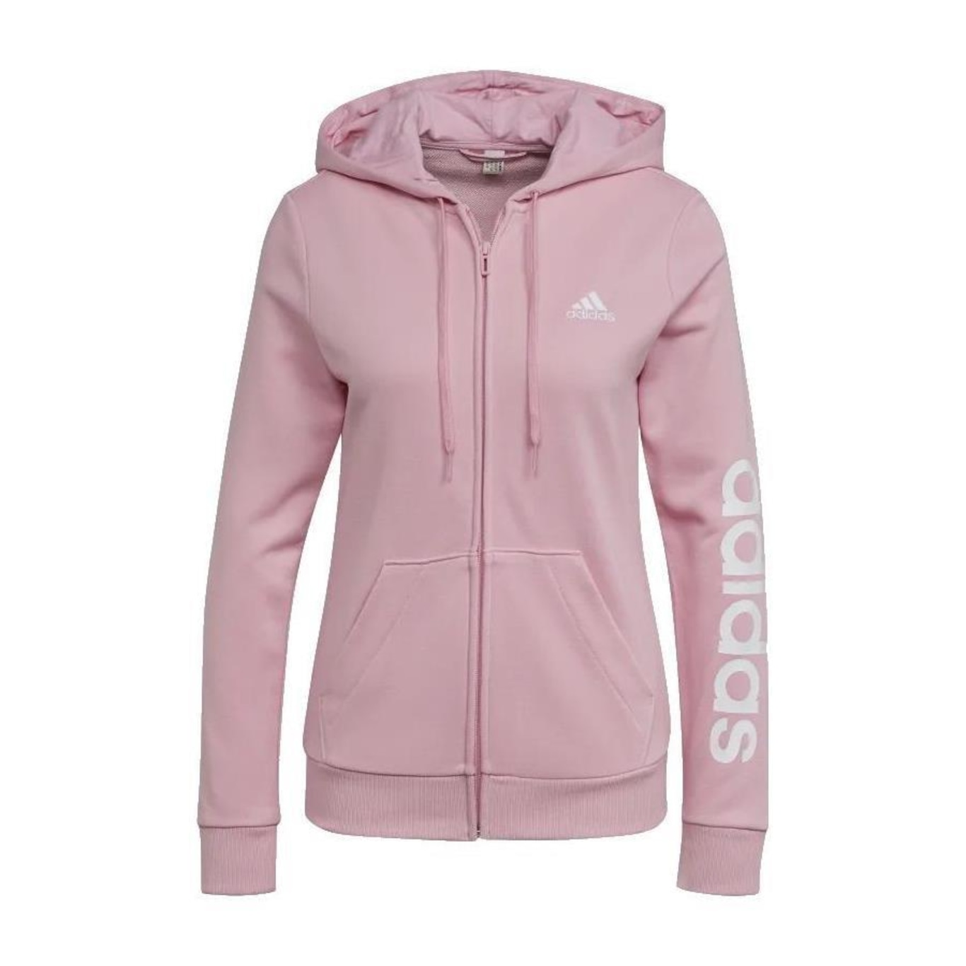 Jaqueta com Capuz adidas Essentials Logo Linear - Feminino - Foto 2