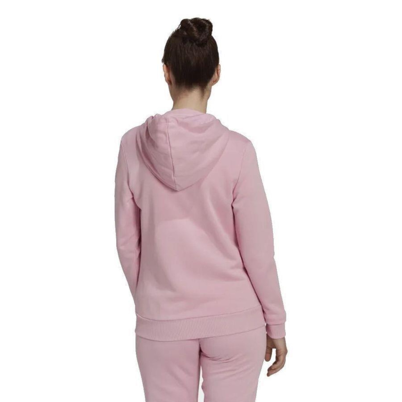 Jaqueta com Capuz adidas Essentials Logo Linear - Feminino - Foto 4