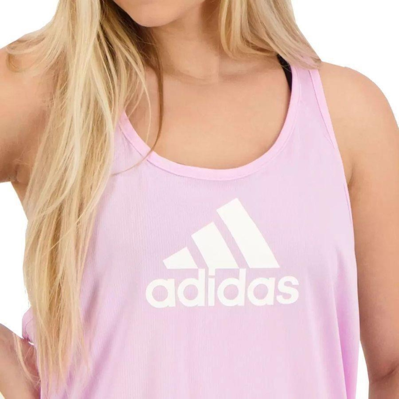 Camiseta Regata adidas Logo - Feminina - Foto 2