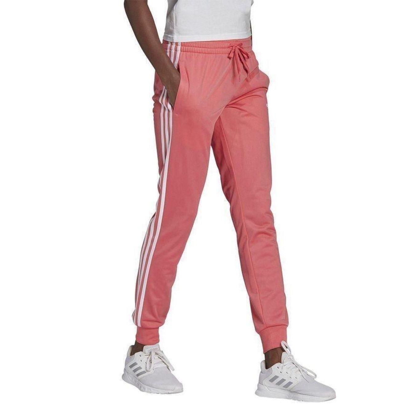 Calca adidas W Essentials 3 Listras - Feminina - Foto 4