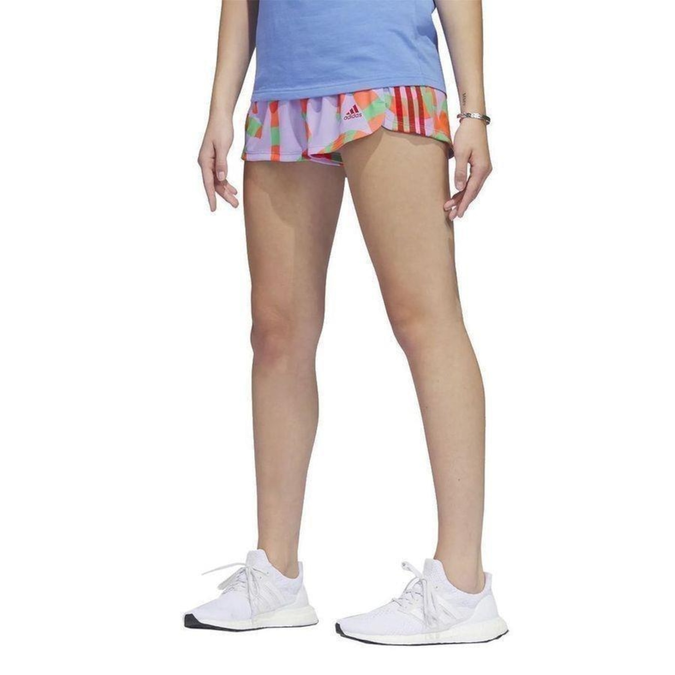 Shorts adidas Farm Rio Pacer 3-Stripes - Feminino - Foto 2