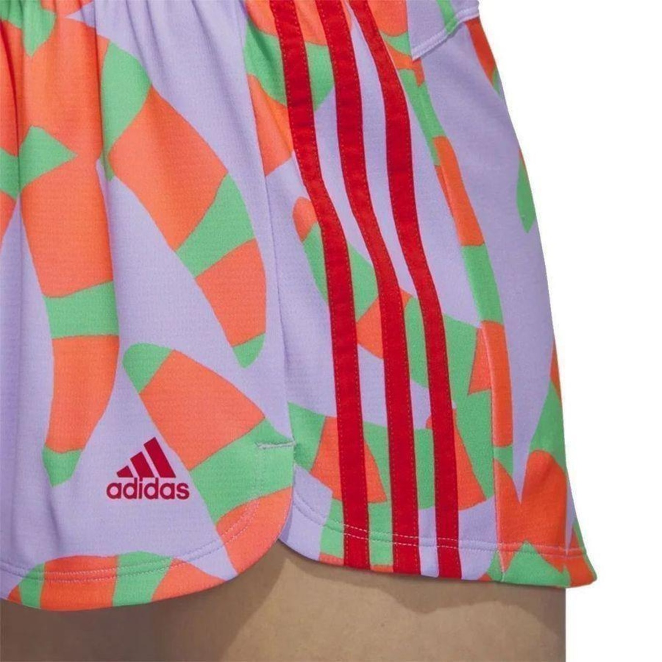 Shorts adidas Farm Rio Pacer 3-Stripes - Feminino - Foto 3