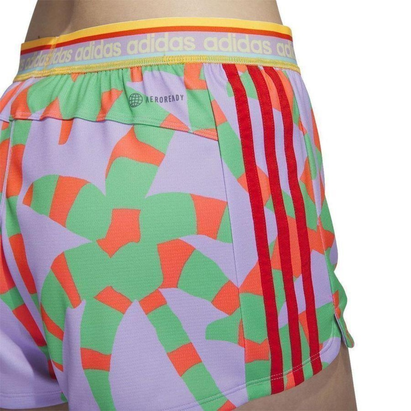 Shorts adidas Farm Rio Pacer 3-Stripes - Feminino - Foto 5