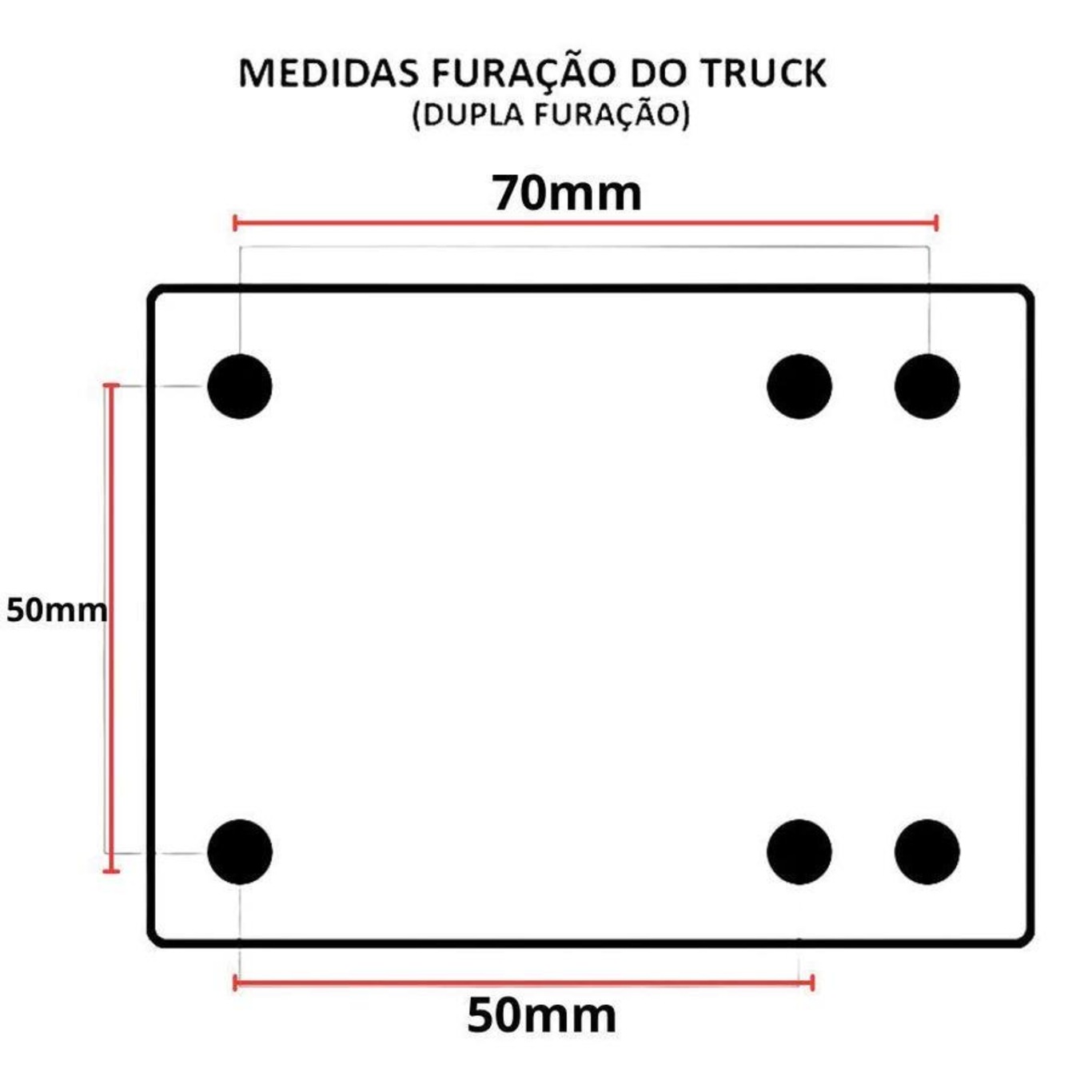 Pads Skate 4Mm Fino Black Sheep Elevação Anti Vibração - Foto 6