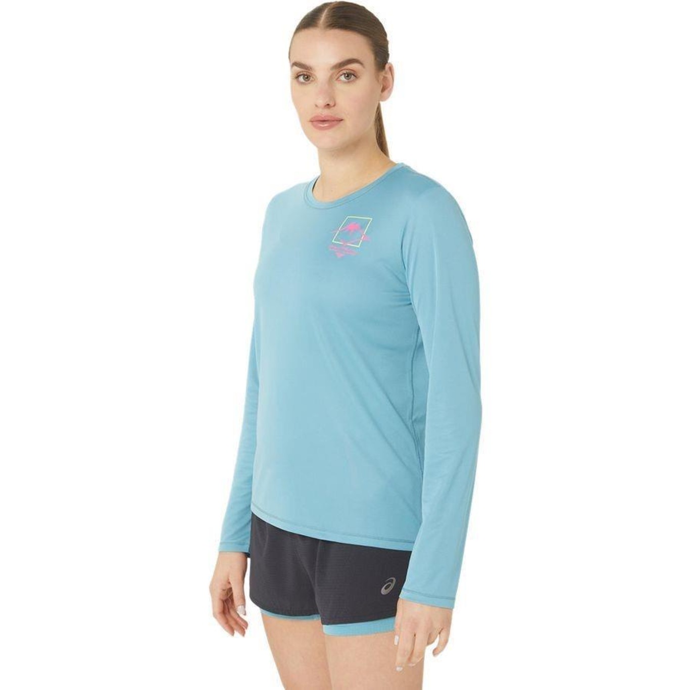 Camiseta Asics Off-Road Manga Longa - Feminina - Foto 3