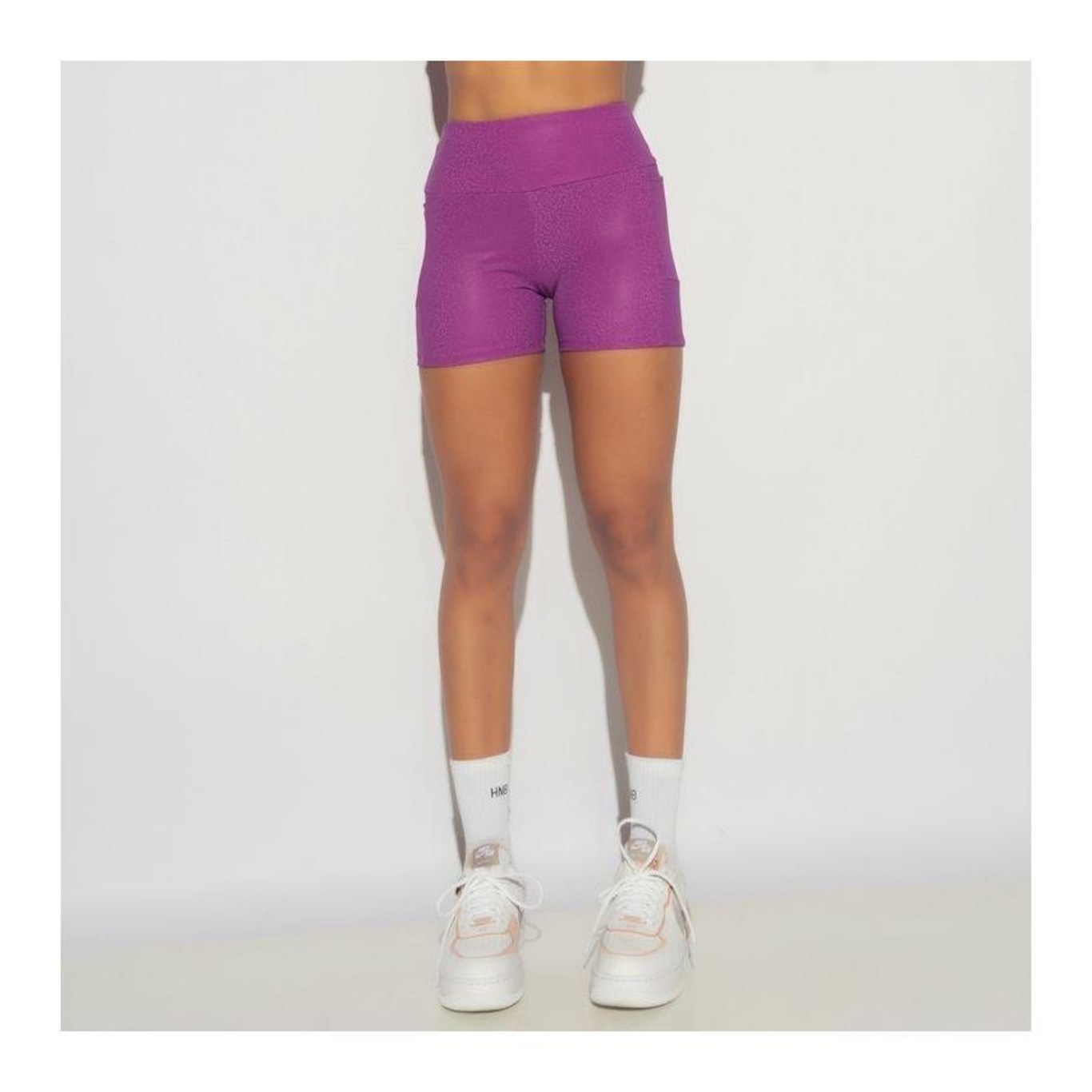 Shorts Fitness Honey Be com Bolsos Skin Sh689 Feminino - Foto 1