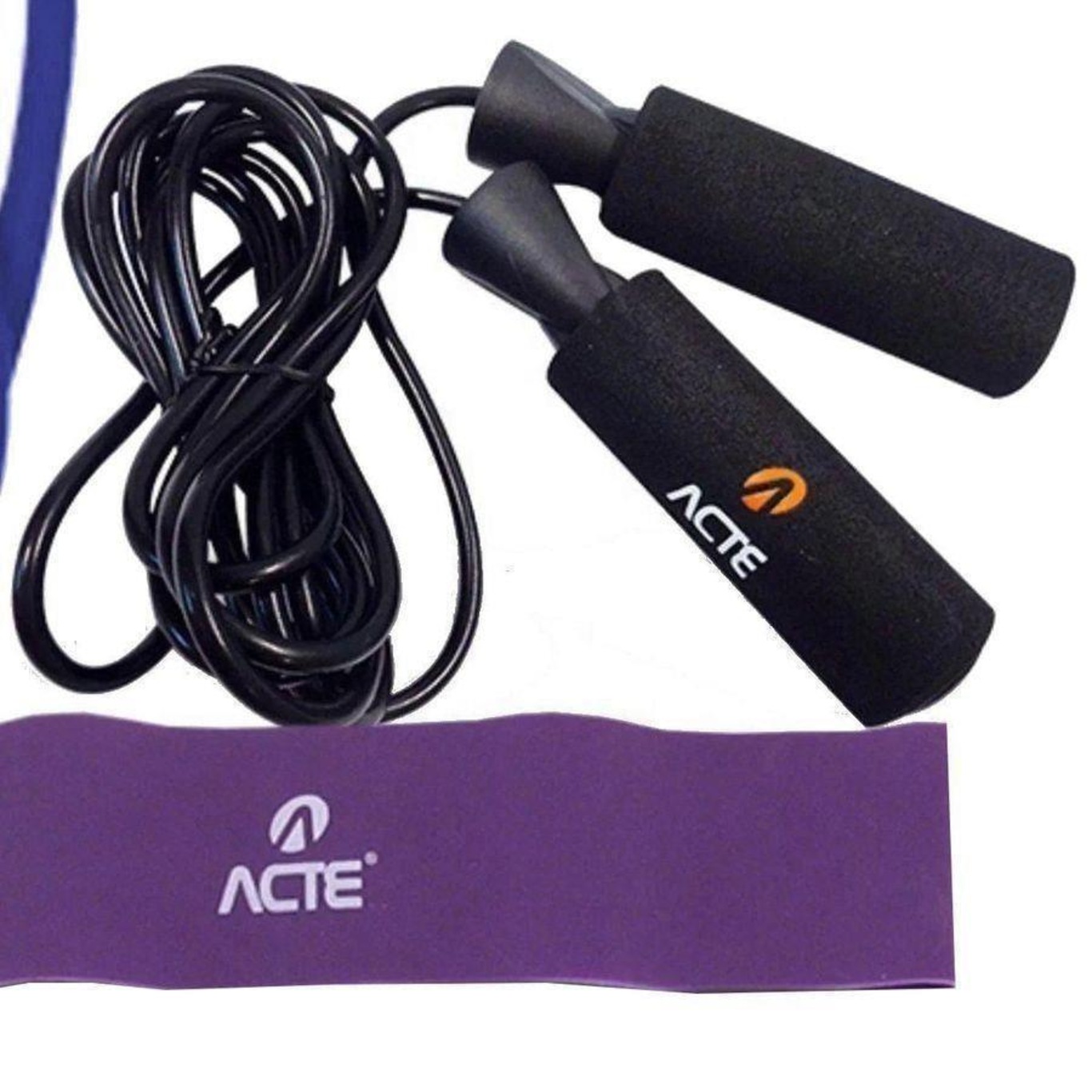 Kit de Treino Fitness Acte Sports Bt Addicted Medio Kit-Btm Com Extensor, Corda E Faixa Elástica - Foto 3