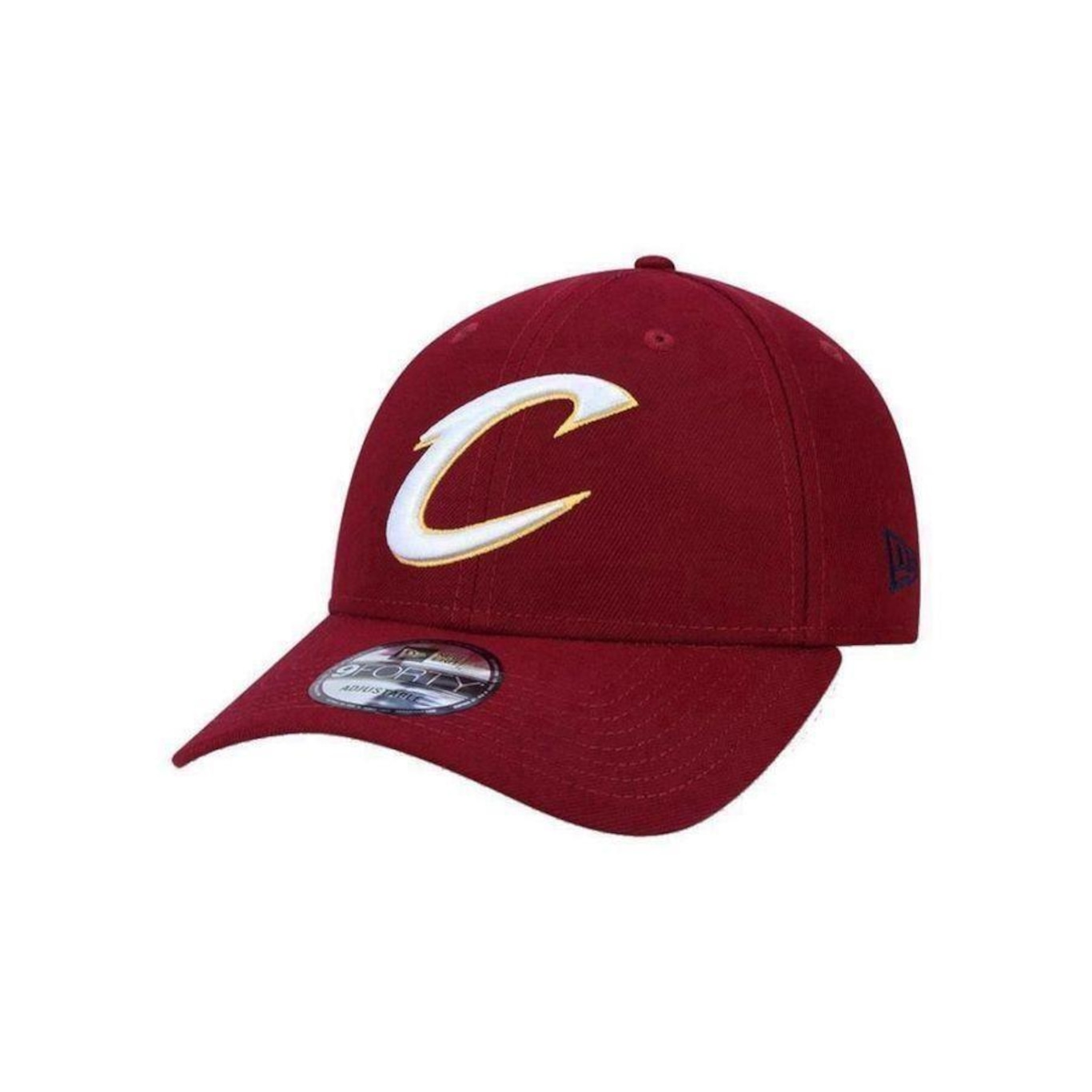 Boné Aba Curva New Era 940 NBA Cleveland Cavaliers Team Color N - Snapback - Adulto - Foto 4