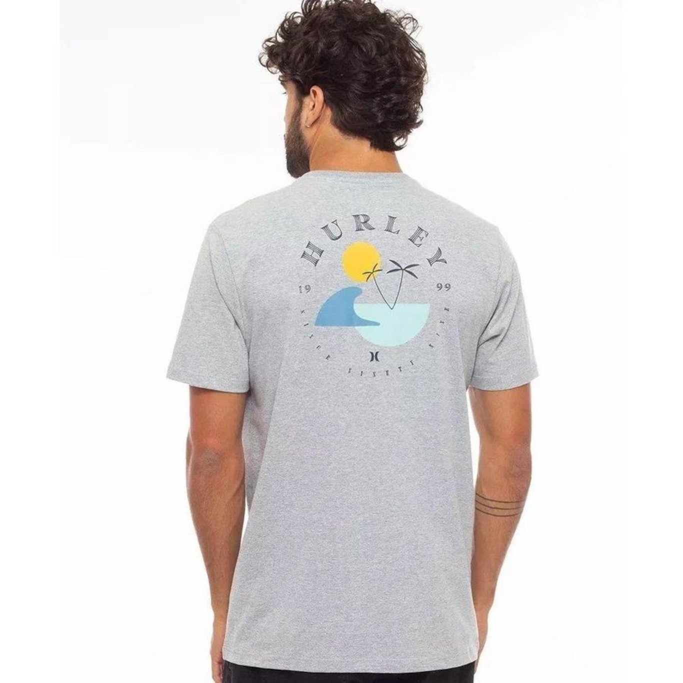 Camiseta Hurley Sunny Day - Masculina - Foto 2